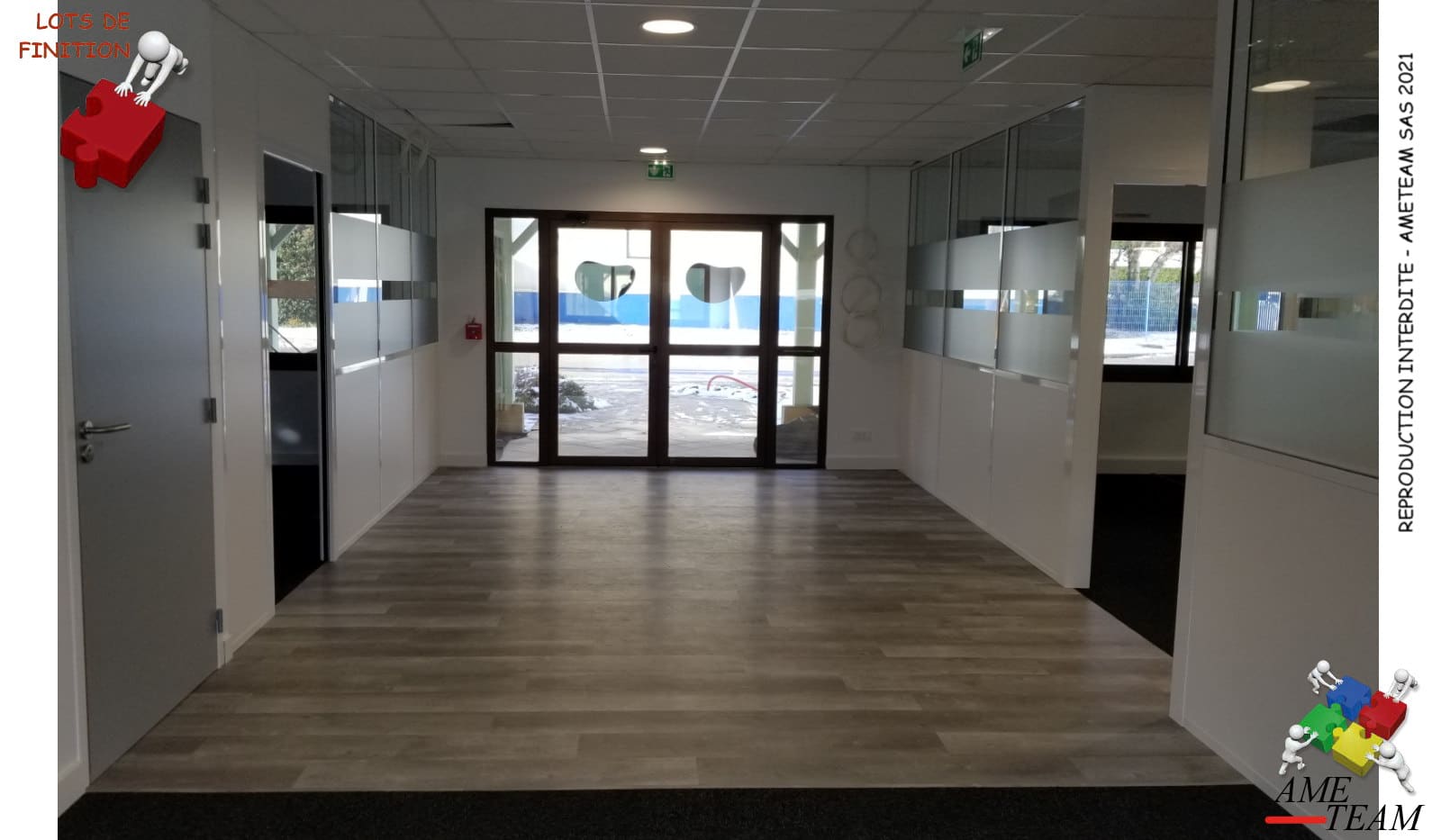 Projet DELICA CHALAMONT : Hall d'entrée