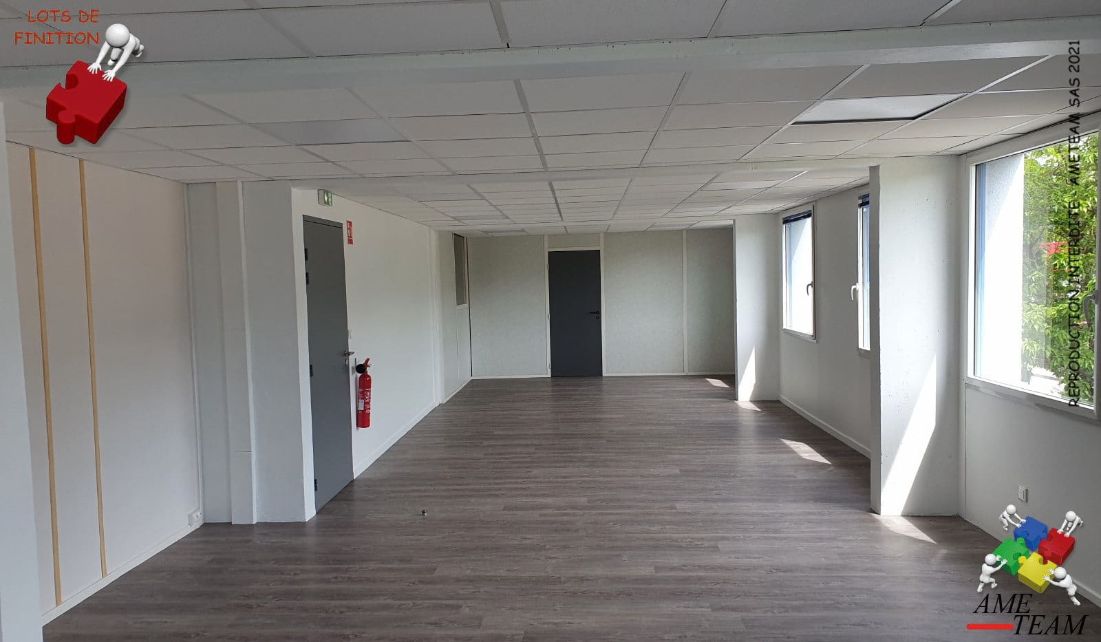 Projet ENGIE / BRIGNAIS : Rénovation Sol et Faux plafond